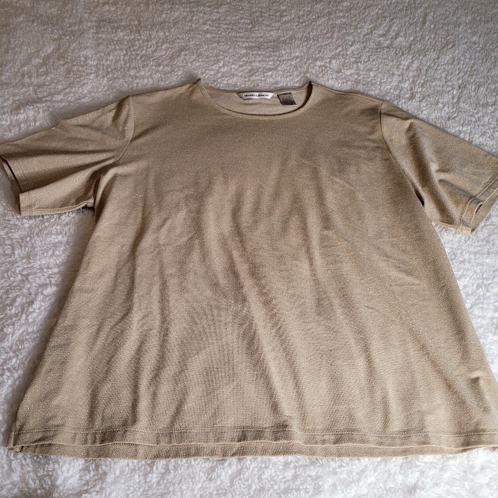 Gold Sparkle Short Sleeve XL